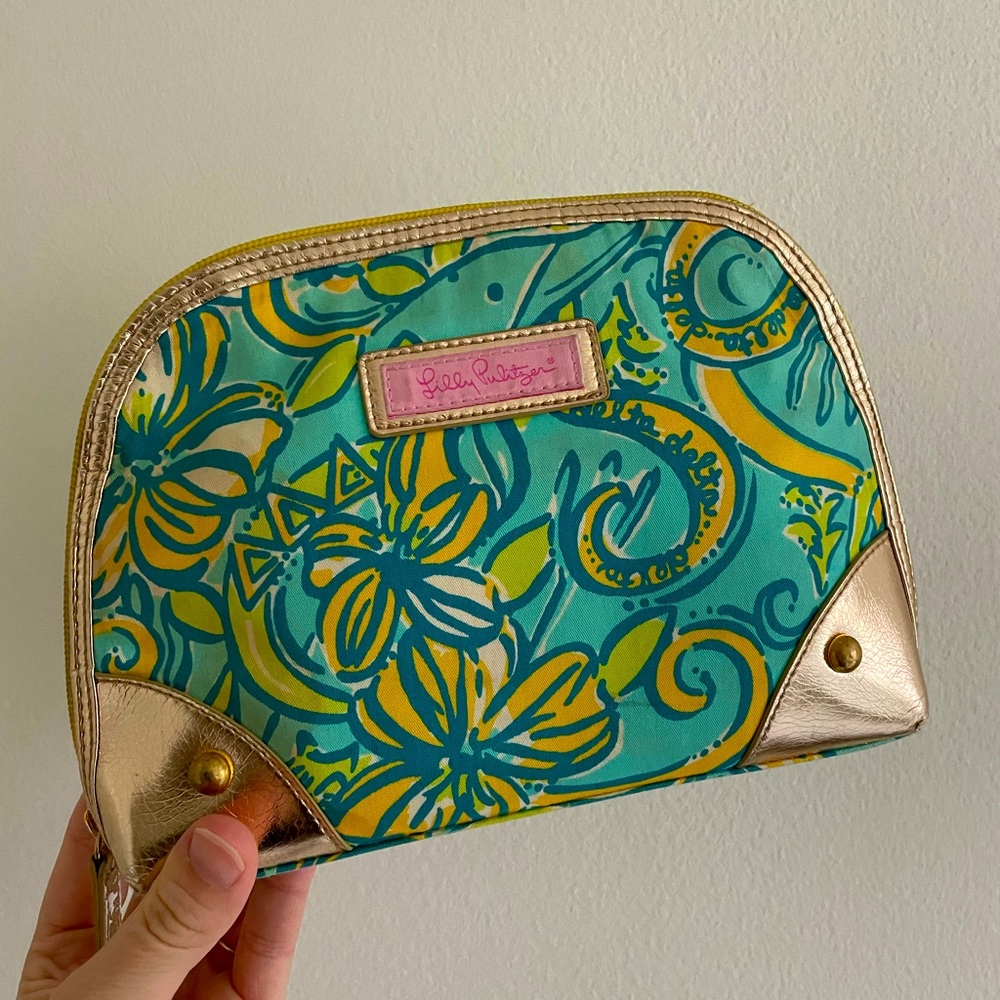 Lily Pulitzer Tri Delta Makeup Bag